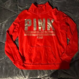 PINK Victoria's Secret Red Sweater with Silver Accents